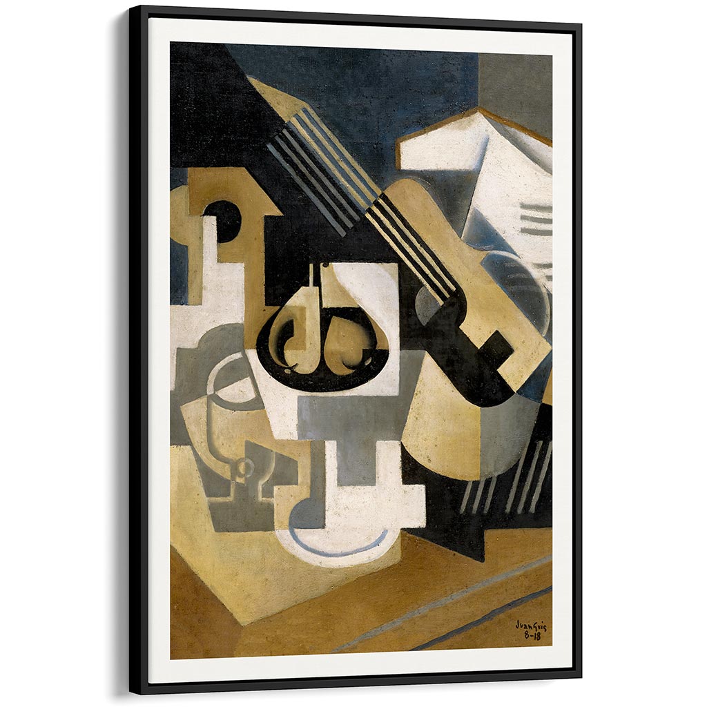 Juan Gris Framed Cubist Wall Art Prints, Set of 3