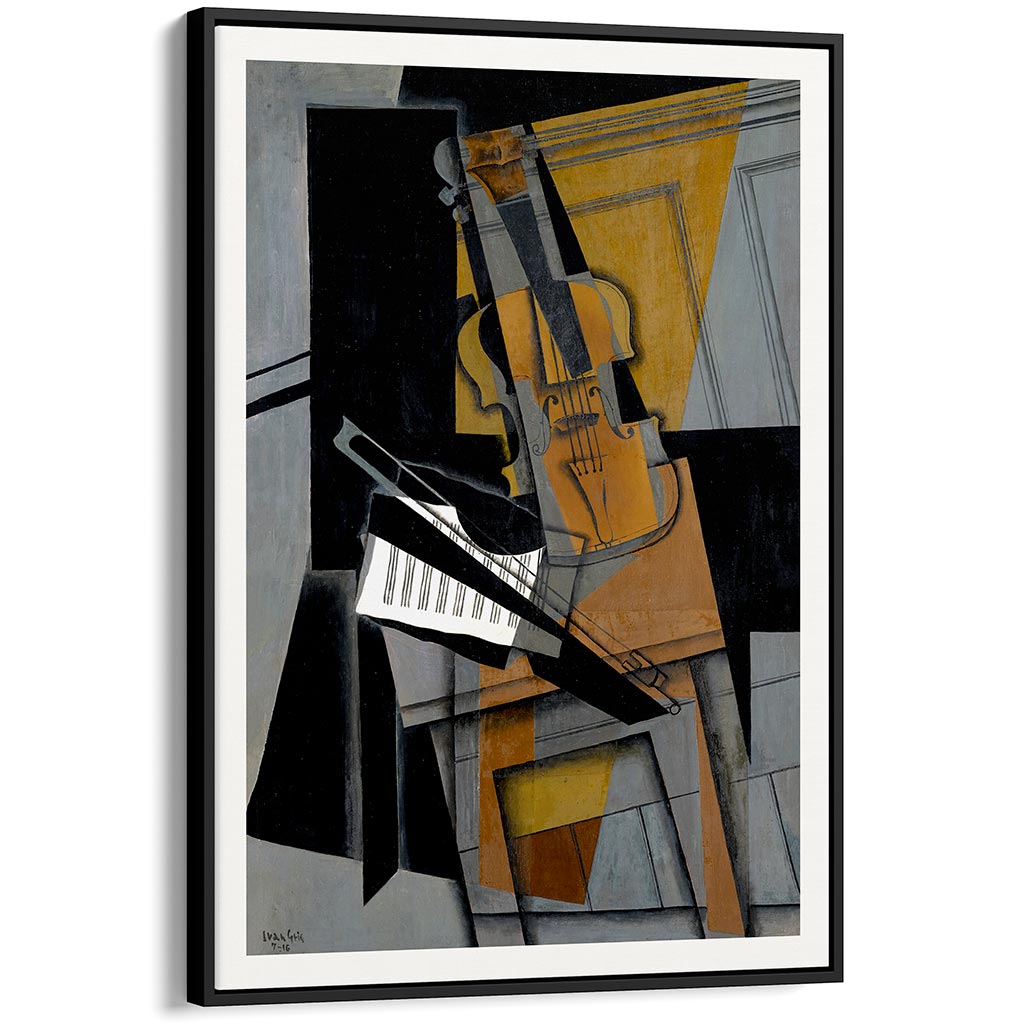 Juan Gris Framed Cubist Wall Art Prints, Set of 2