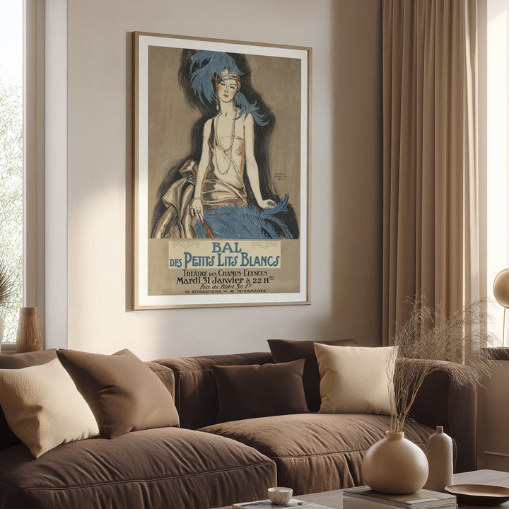 Champs-Élysées Ball Poster | French 1922 Art Deco Wall Art Print