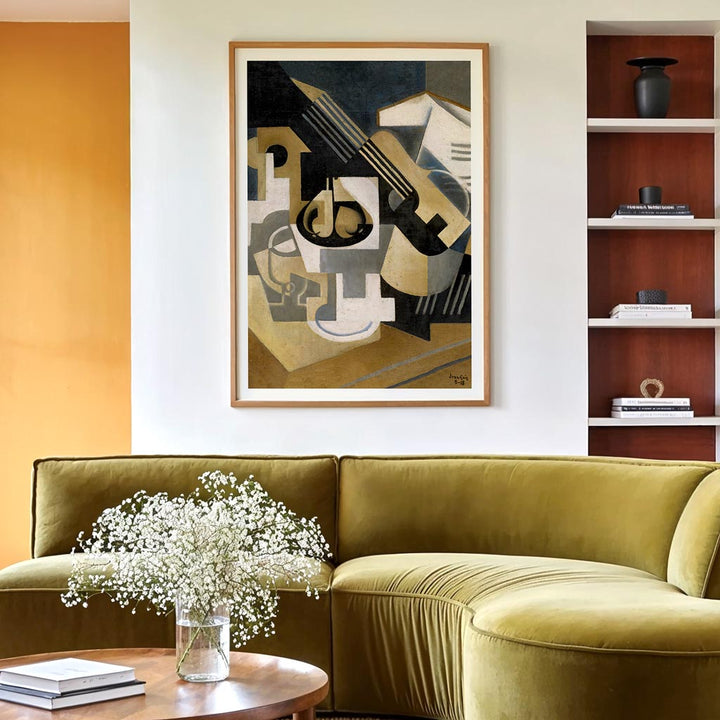 Juan Gris Guitar and Fruit Bowl | Cubism Painting Art Print