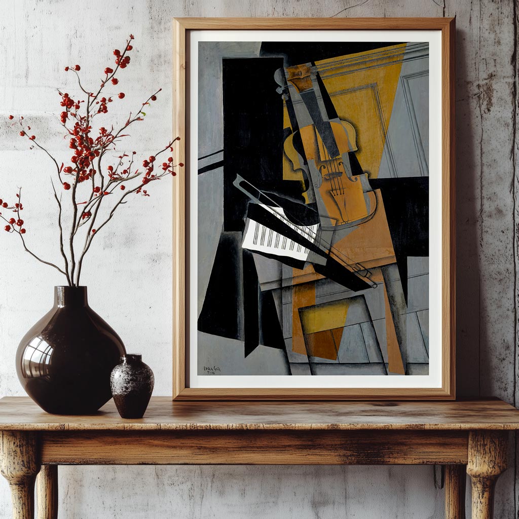 Juan Gris The Violin | Cubism Painting Art Print