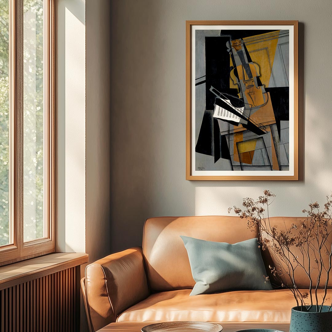 Juan Gris The Violin | Cubism Painting Art Print