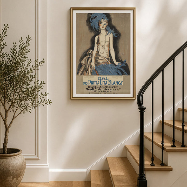 Champs-Élysées Ball Poster | French 1922 Art Deco Wall Art Print