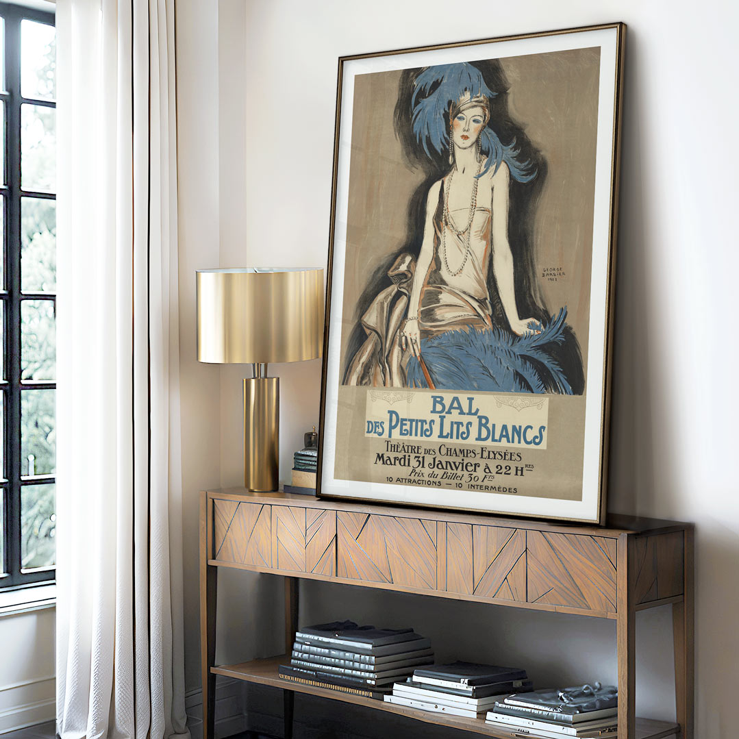 Champs-Élysées Ball Poster | French 1922 Art Deco Wall Art Print