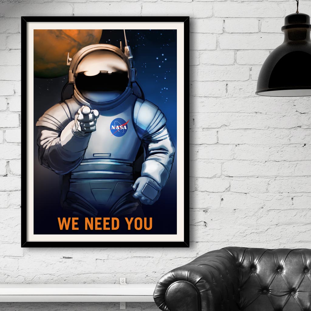 Nasa We Need You | Usa Print Art