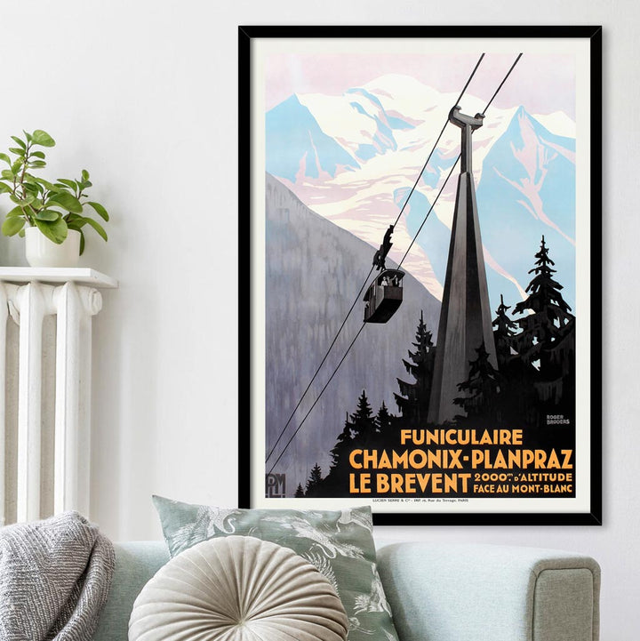 Chamonix Funiculaire | France Print Art