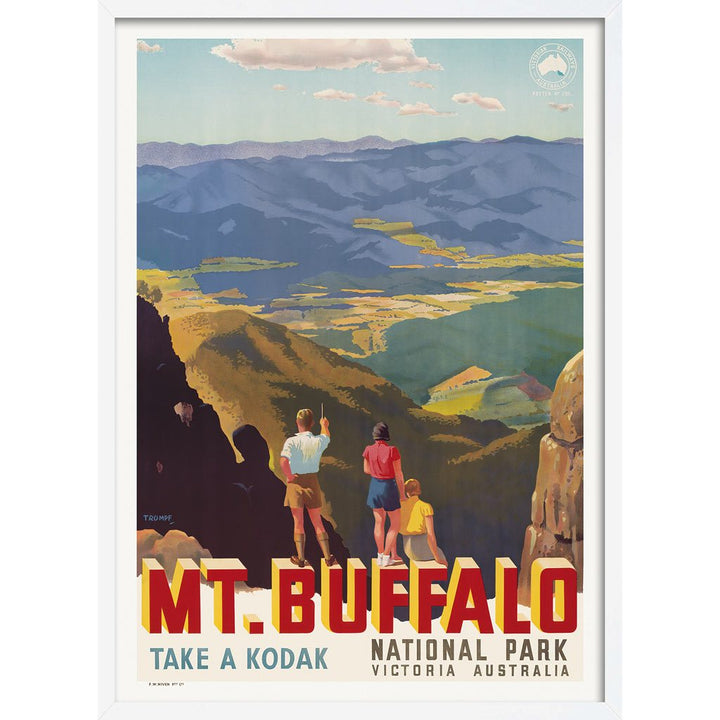 Mt Buffalo | Australia 422Mm X 295Mm 16.6 11.6 A3 / White Print Art