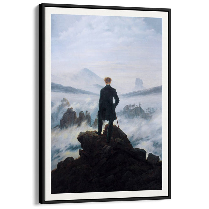 Wanderer Above The Sea Of Fog | Germany A3 297 X 420Mm 11.7 16.5 Inches / Canvas Floating Frame -