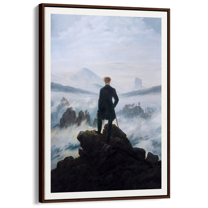 Wanderer Above The Sea Of Fog | Germany A3 297 X 420Mm 11.7 16.5 Inches / Canvas Floating Frame -