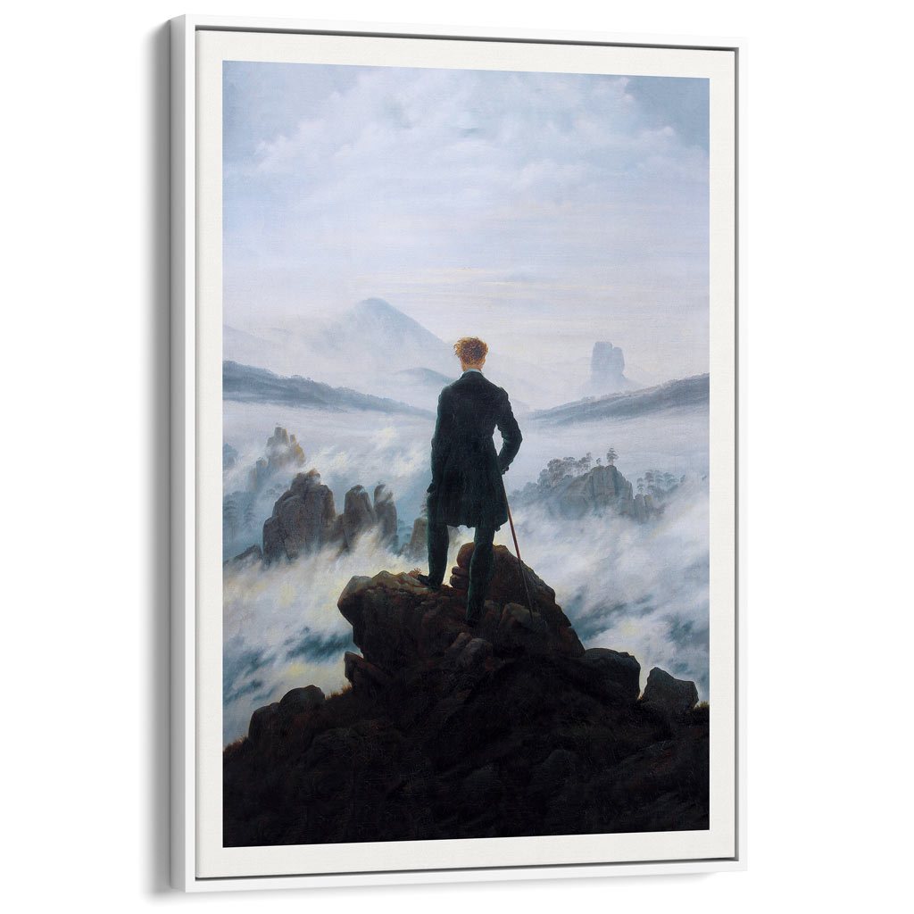 Wanderer Above The Sea Of Fog | Germany A3 297 X 420Mm 11.7 16.5 Inches / Canvas Floating Frame -