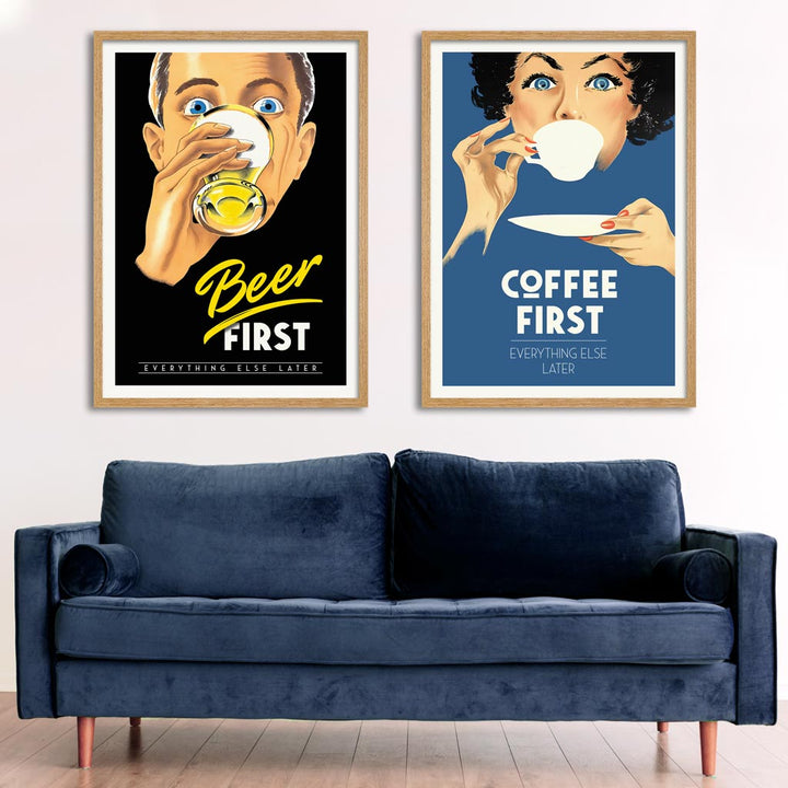 Beer First Everything Else Later | Australia Print Art