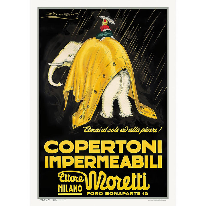 Moretti Elephant | Italy A4 210 X 297Mm 8.3 11.7 Inches / Unframed Print Art