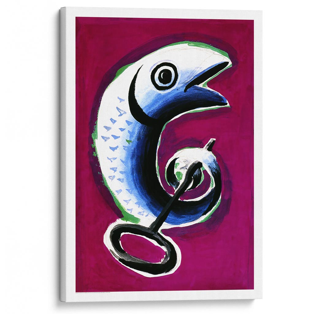 La Sardine | France A4 210 X 297Mm 8.3 11.7 Inches / Stretched Canvas Print Art