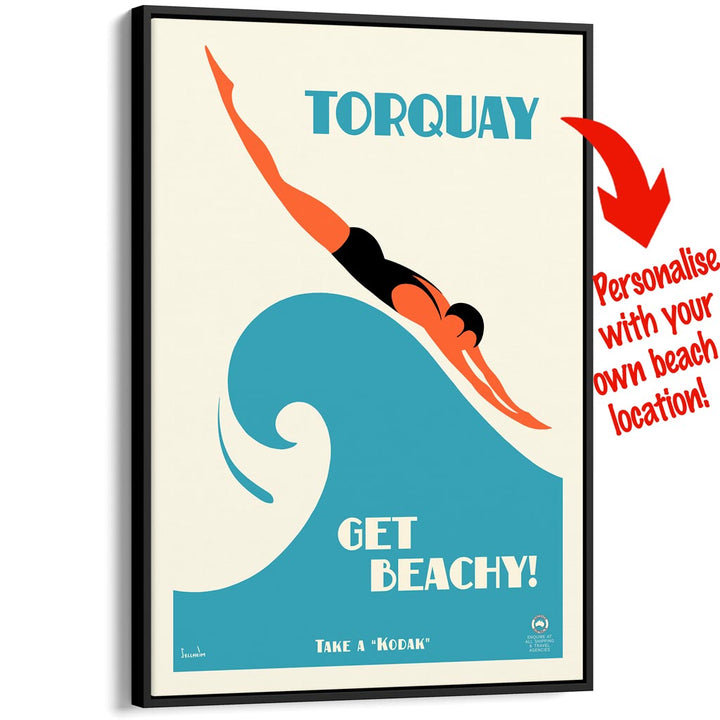 Your Own Beach Location | Personalise It Or Keep Torquay Print Art