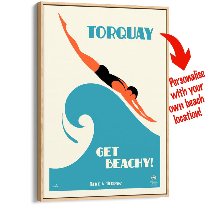 Your Own Beach Location | Personalise It Or Keep Torquay Print Art