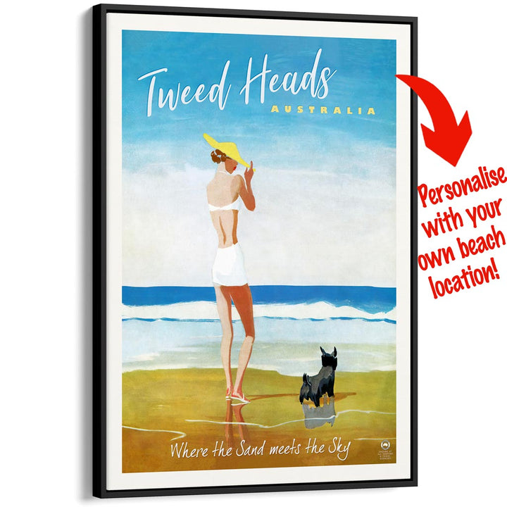 Your Own Beach Location | Personalise It Or Keep Tweed Heads A3 297 X 420Mm 11.7 16.5 Inches /