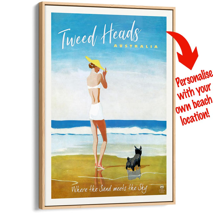 Your Own Beach Location | Personalise It Or Keep Tweed Heads A3 297 X 420Mm 11.7 16.5 Inches /