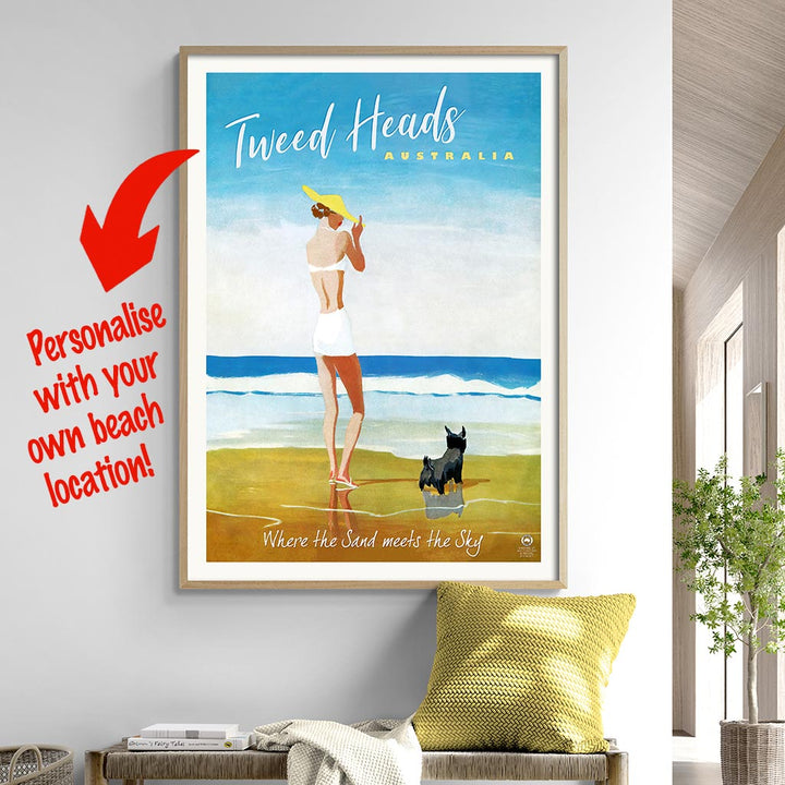 Your Own Beach Location | Personalise It Or Keep Tweed Heads Print Art