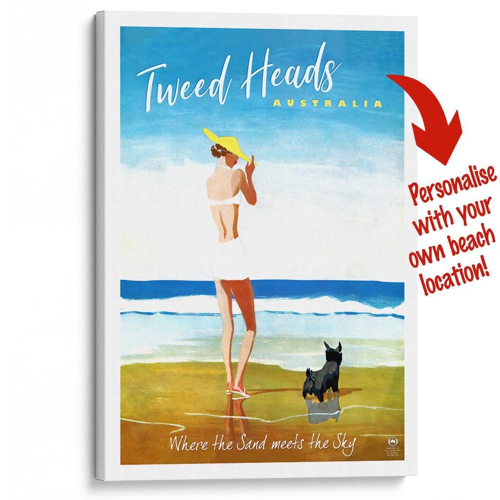 Your Own Beach Location | Personalise It Or Keep Tweed Heads A3 297 X 420Mm 11.7 16.5 Inches /