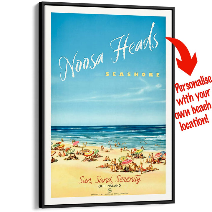 Your Own Beach Location | Personalise It Or Keep Noosa Heads A3 297 X 420Mm 11.7 16.5 Inches /