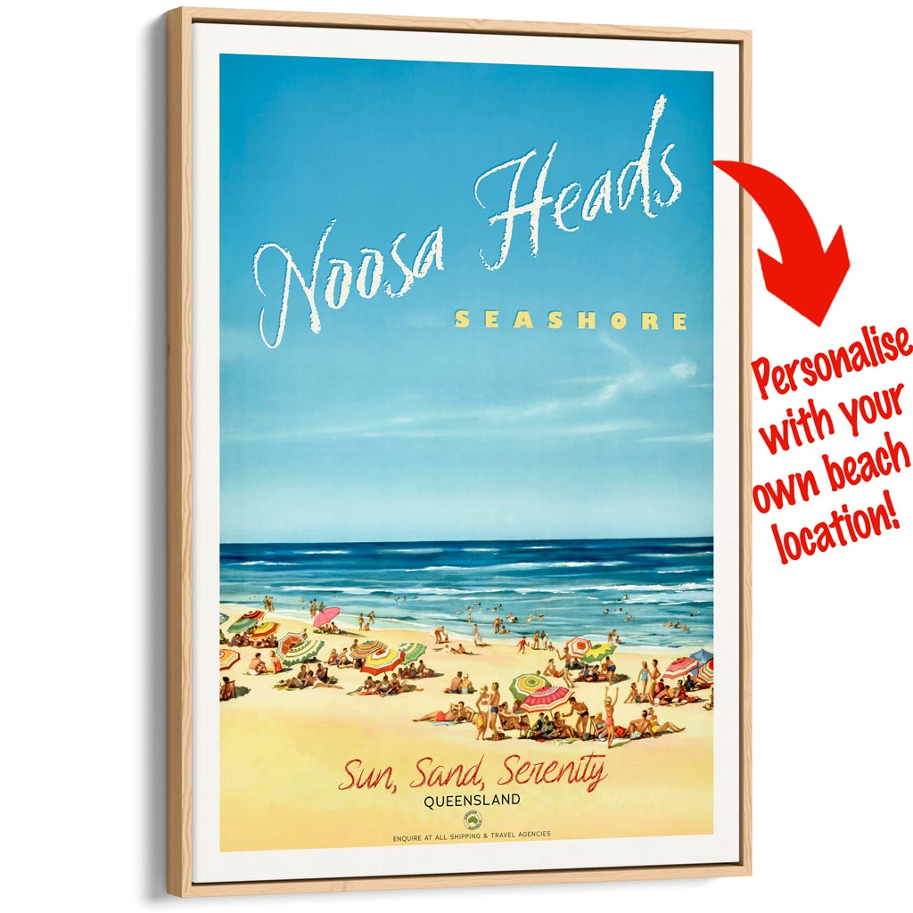 Your Own Beach Location | Personalise It Or Keep Noosa Heads A3 297 X 420Mm 11.7 16.5 Inches /