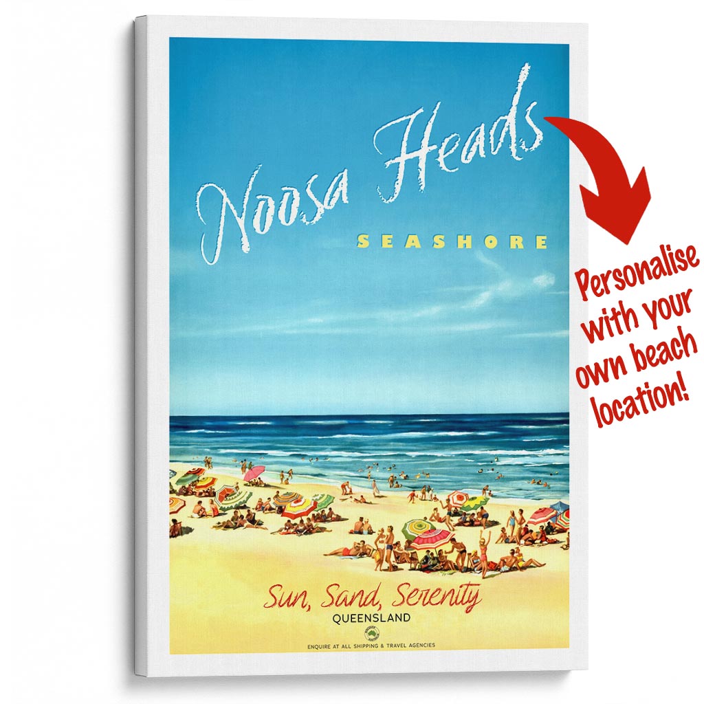 Your Own Beach Location | Personalise It Or Keep Noosa Heads A3 297 X 420Mm 11.7 16.5 Inches /