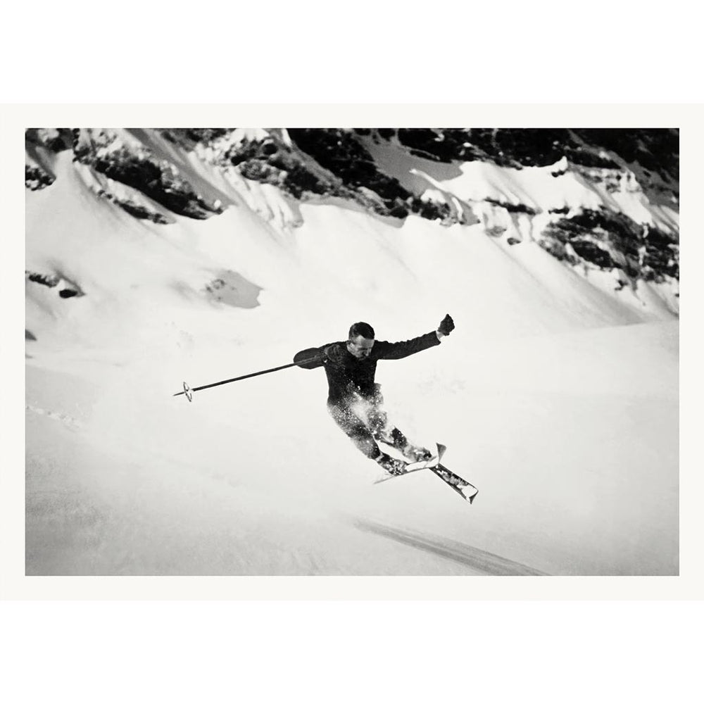 Skiing The Alps | Switzerland A4 210 X 297Mm 8.3 11.7 Inches / Unframed Print Art