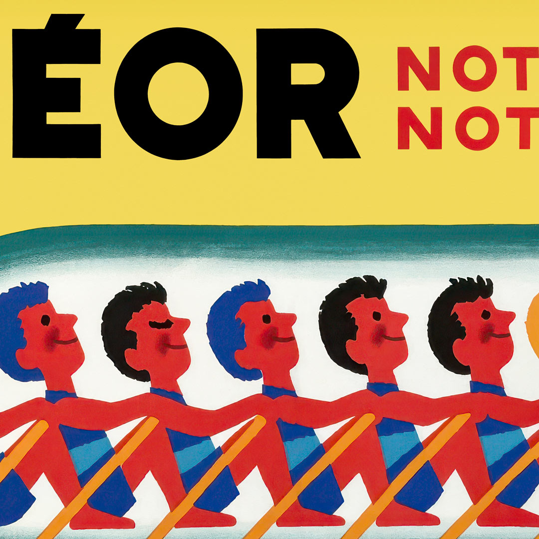 Gévéor Wine Rowers 1950 | French Vintage Advertising Wall Art Print