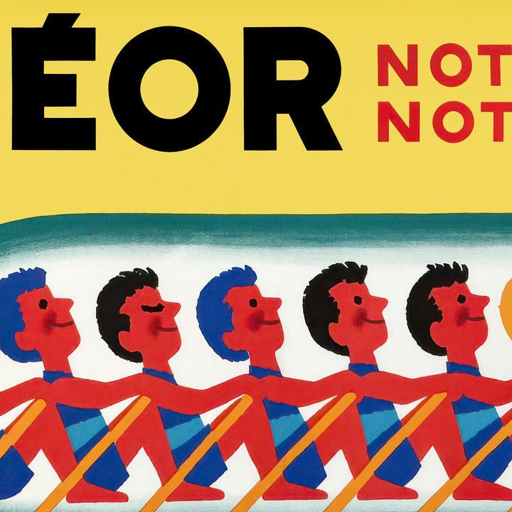 Gévéor Wine Rowers 1950 | French Vintage Advertising Wall Art Print