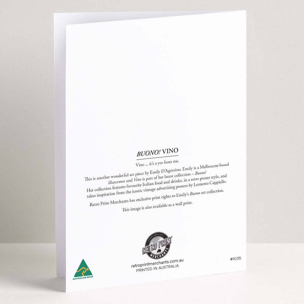 GREETING CARD | VINO