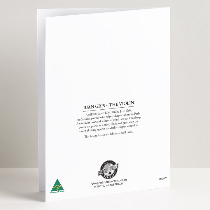 The Violin | Spanish Cubist Greeting Card
