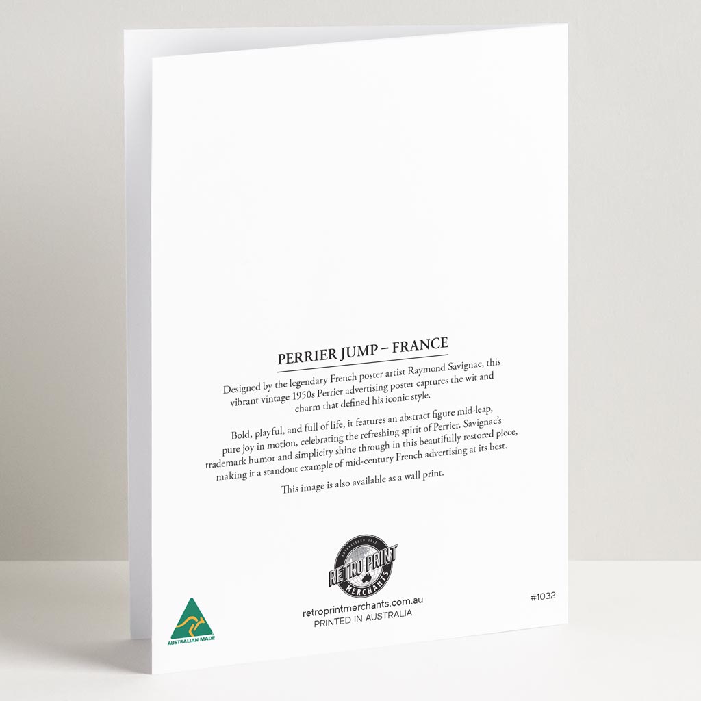 GREETING CARD | PERRIER JUMP
