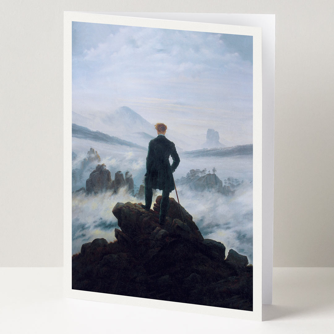 Wanderer Above the Sea of Fog | Romanticism Masterpiece Greeting Card