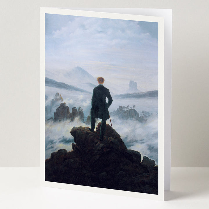 Wanderer Above the Sea of Fog | Romanticism Masterpiece Greeting Card