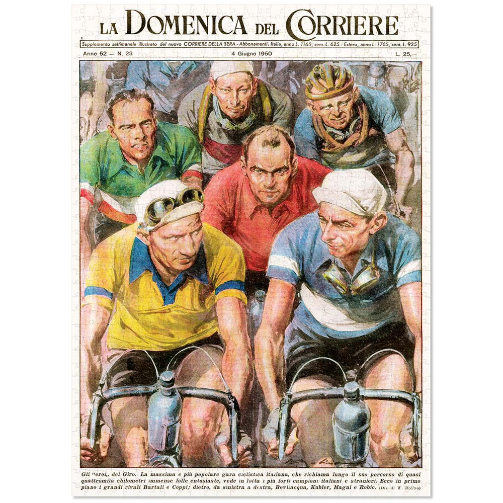 Jigsaw Puzzle | Giro Ditalia Cycling 1950 Jigsaw Puzzle