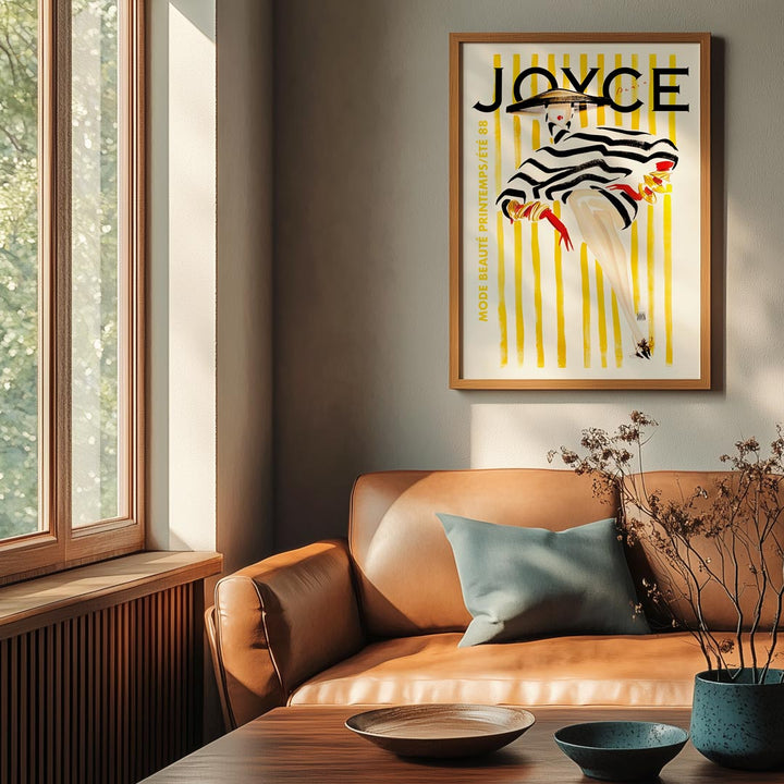 Joyce Magazine 1988 | French Vintage Cover Wall Art Print