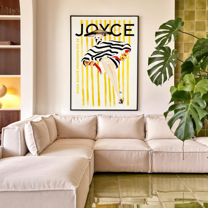Joyce Magazine 1988 | French Vintage Cover Wall Art Print
