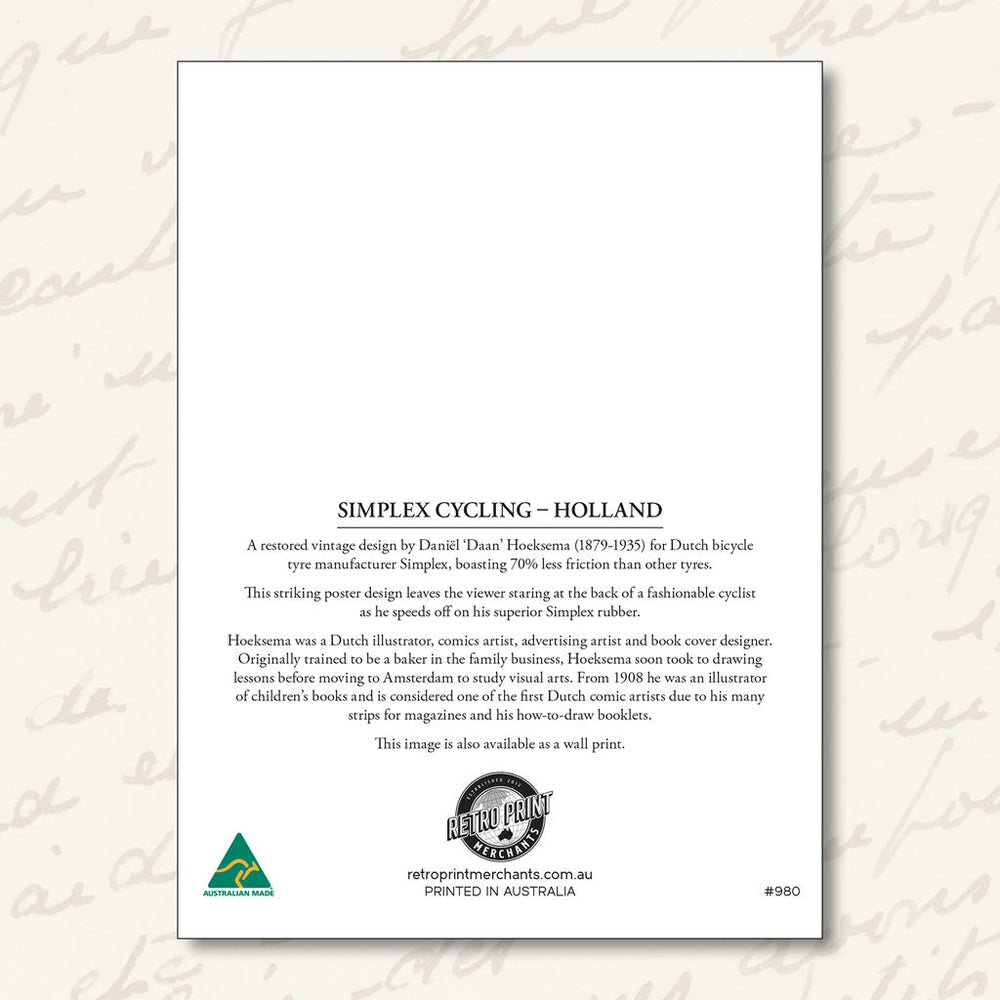 Greeting Card | Simplex Cycling Greeting Cards