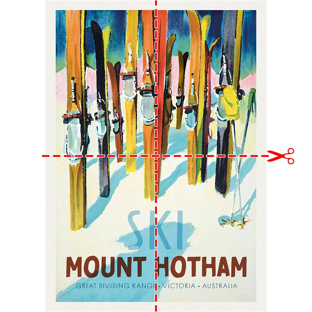 SKI MOUNT HOTHAM PRINT SAMPLE