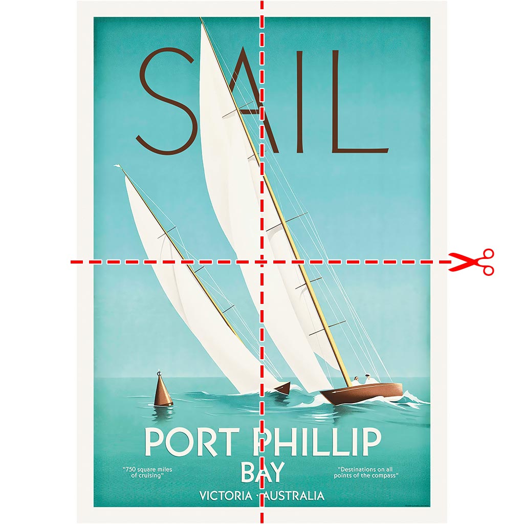 SAIL PORT PHILLIP PRINT SAMPLE