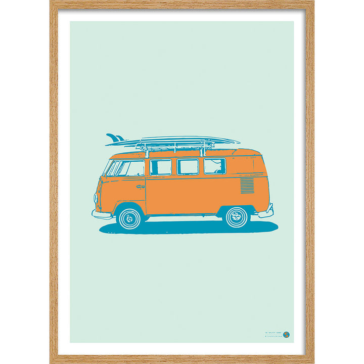 Surf Vw Kombi 1958 | Australia Print Art