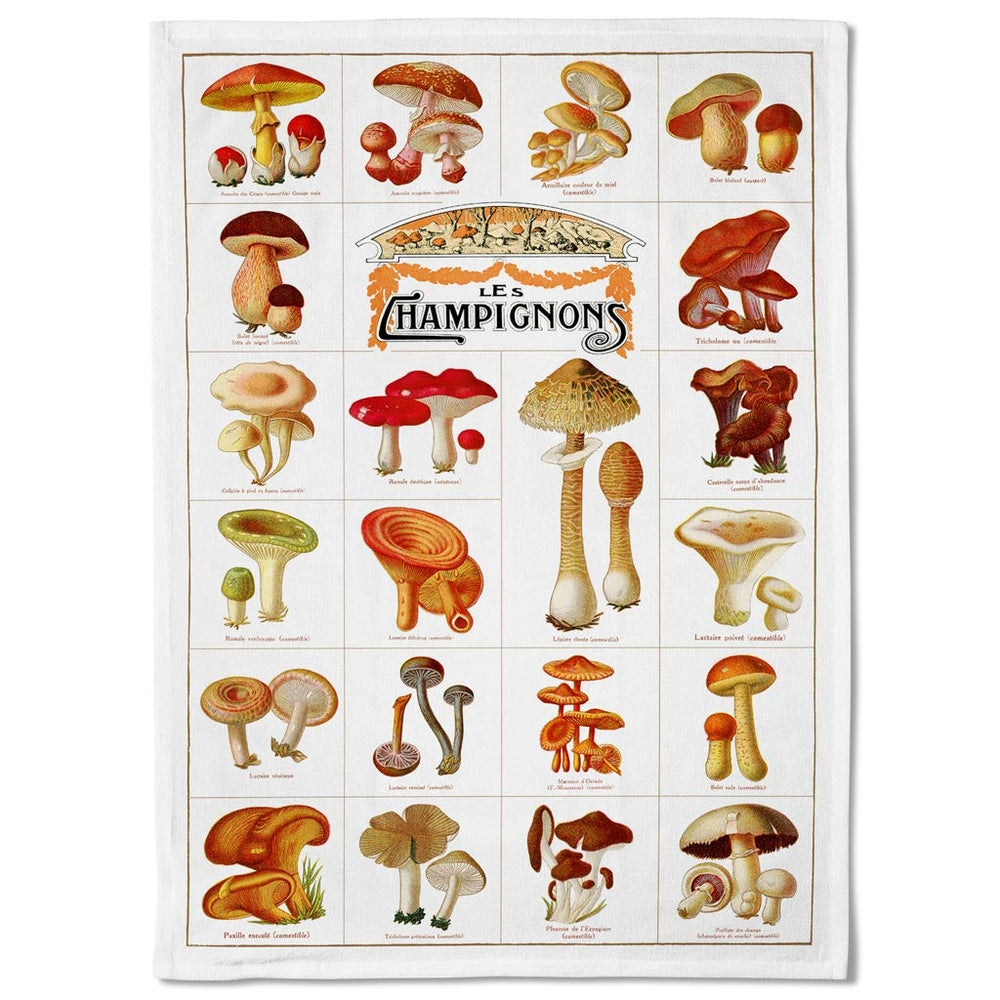 Linen Tea Towel | Champignons Linen Tea Towel