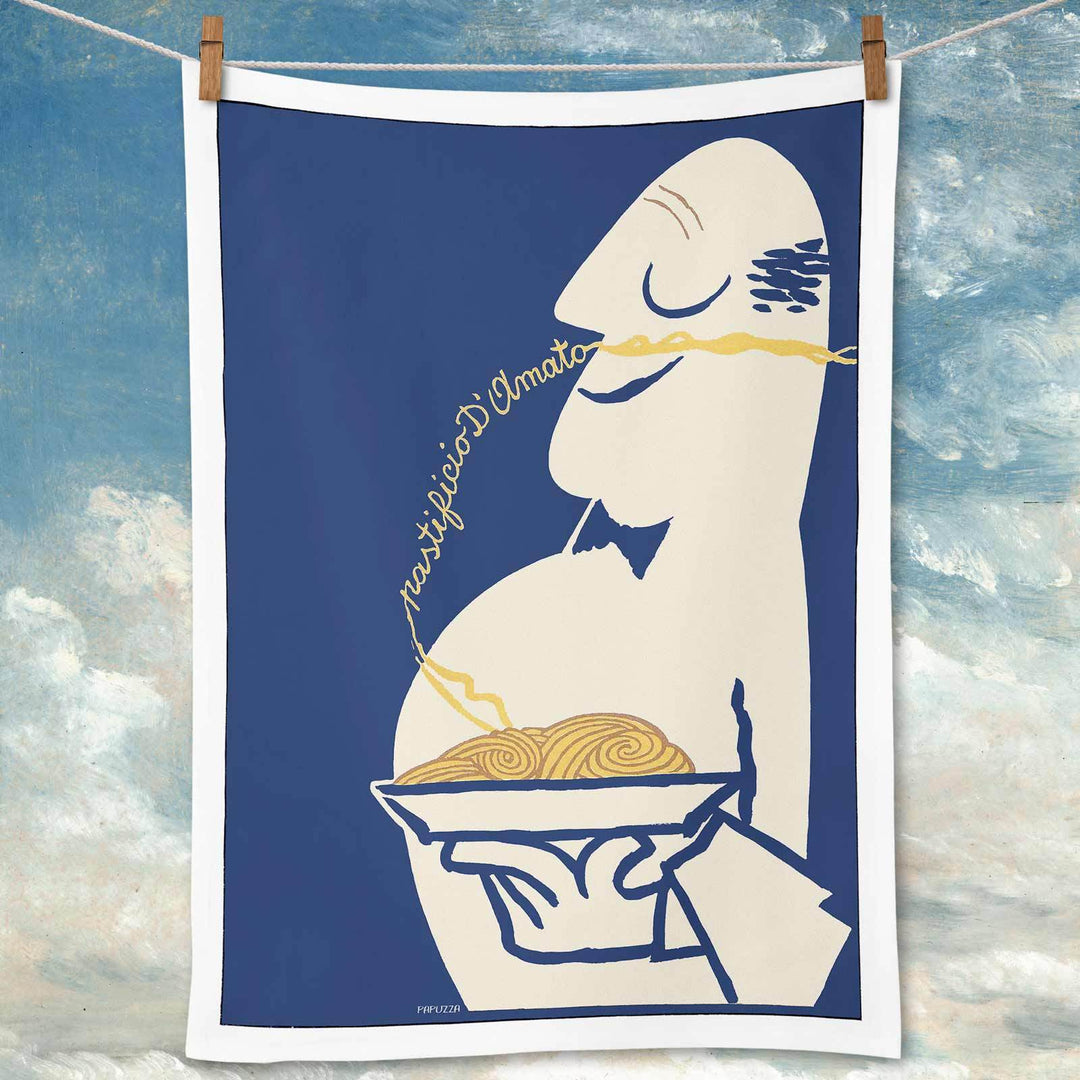 Linen Tea Towel | Italian Pasta Linen Tea Towel