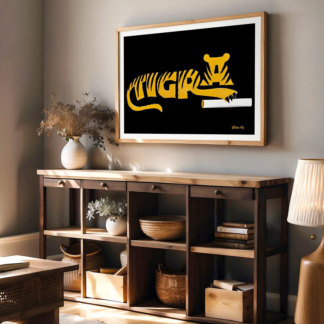 Tigra Poster 1965 | Belgian Vintage Advertising Wall Art Print