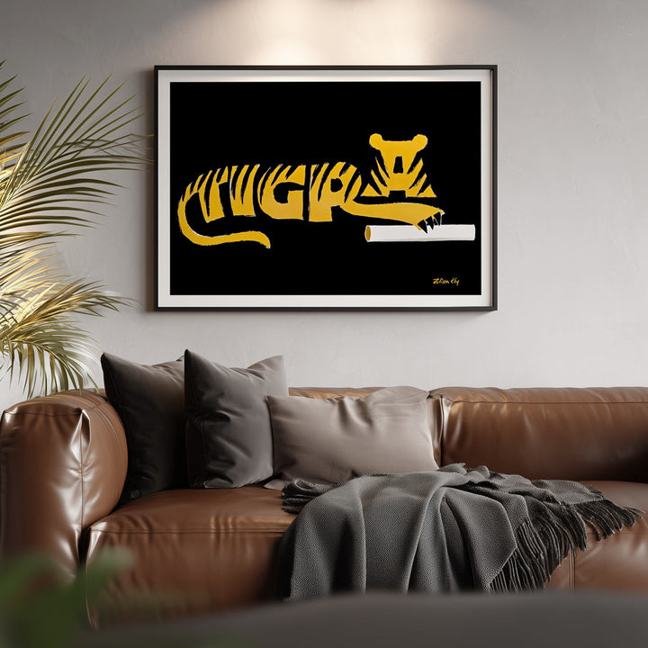 Tigra Poster 1965 | Belgian Vintage Advertising Wall Art Print