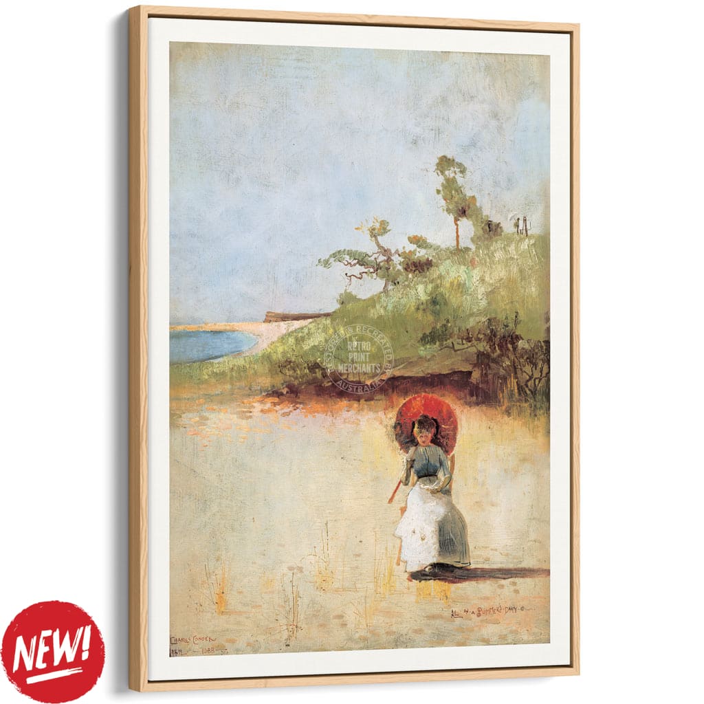 All On A Summer’s Day | Australia A3 297 X 420Mm 11.7 16.5 Inches / Canvas Floating Frame: