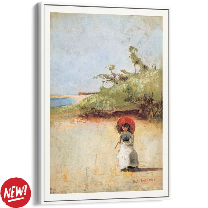 All On A Summer’s Day | Australia A3 297 X 420Mm 11.7 16.5 Inches / Canvas Floating Frame: White