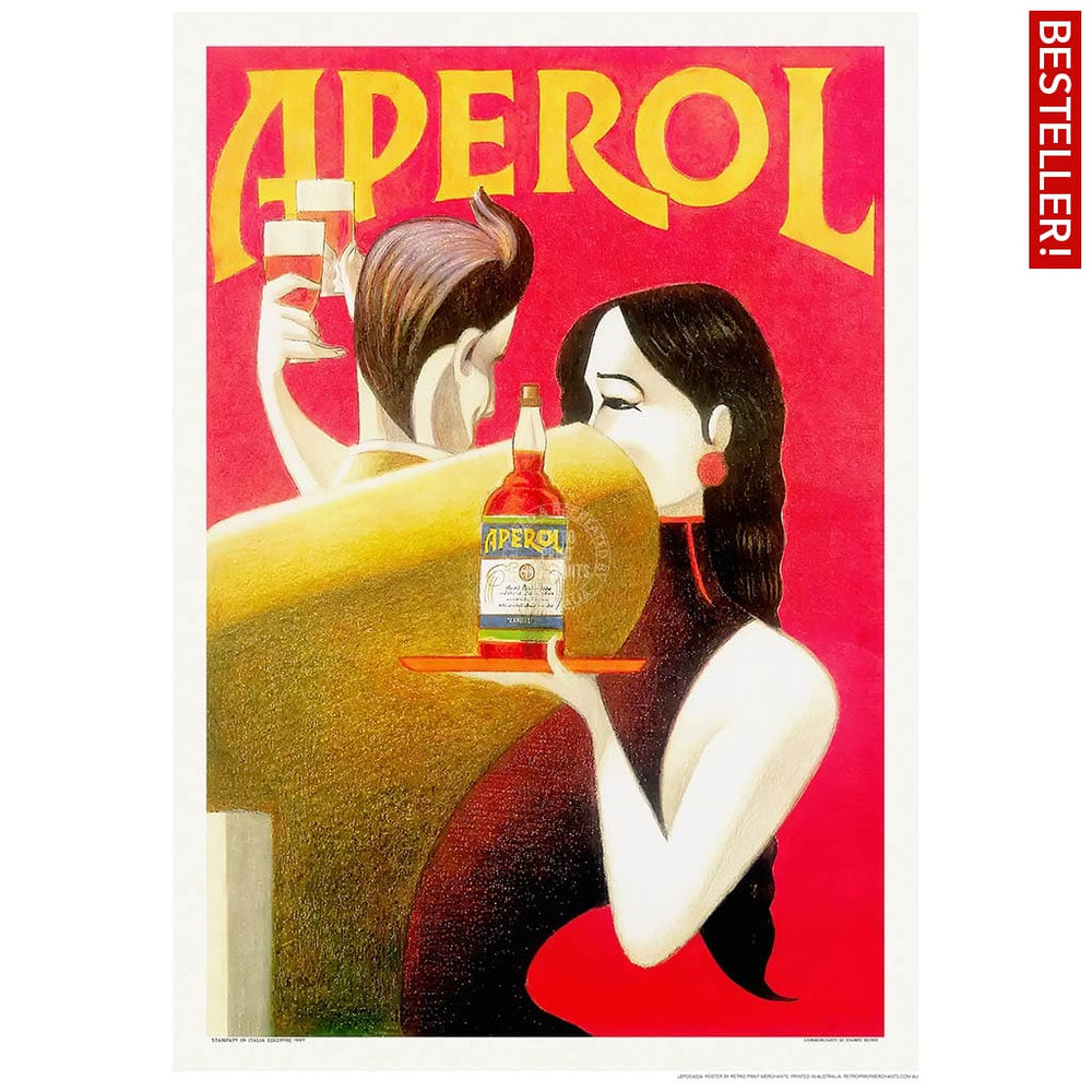 Aperol 1990 | Italy 422Mm X 295Mm 16.6 11.6 A3 / Unframed Print Art