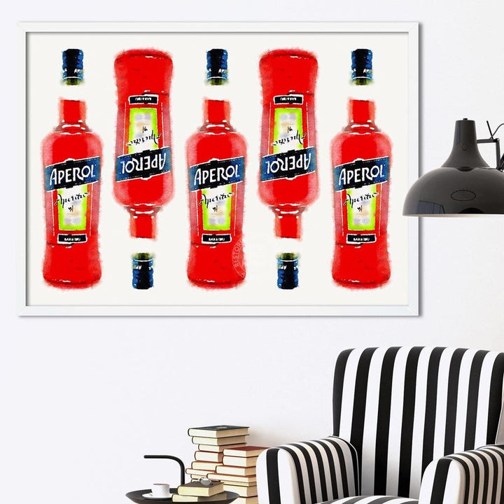 Aperol 5 Bottles | Italy Print Art