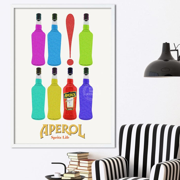 Aperol Bottles | Italy Print Art